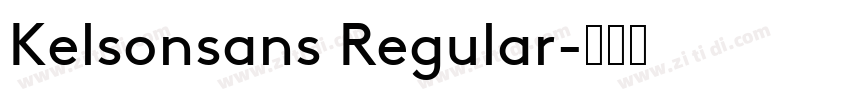Kelsonsans Regular字体转换